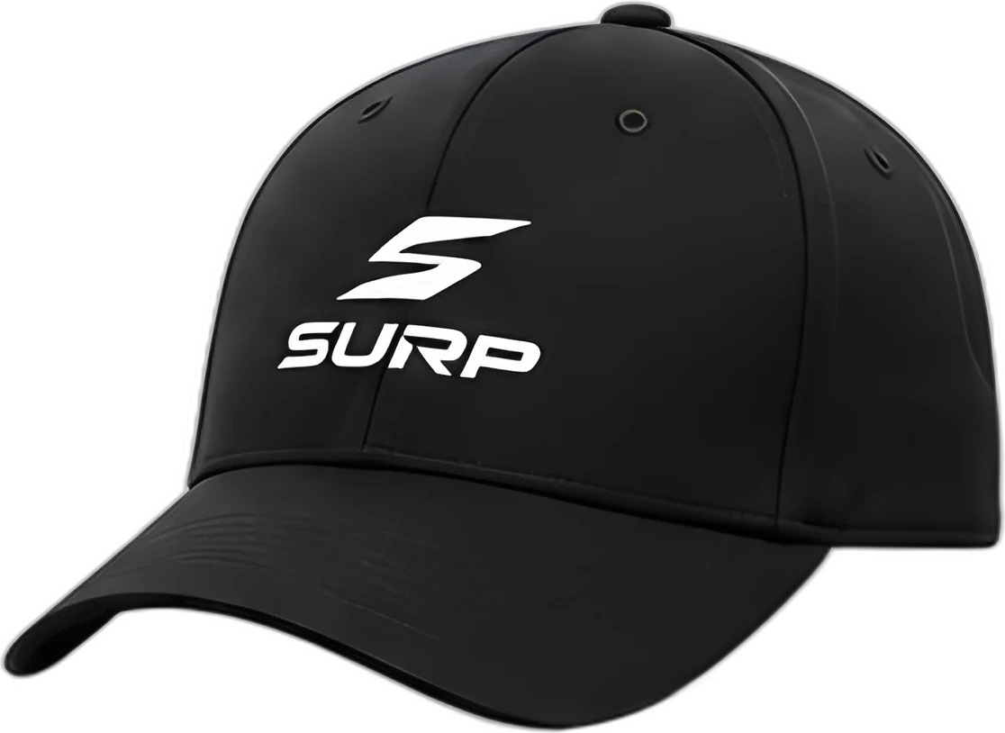 Black SURP cap with white logo