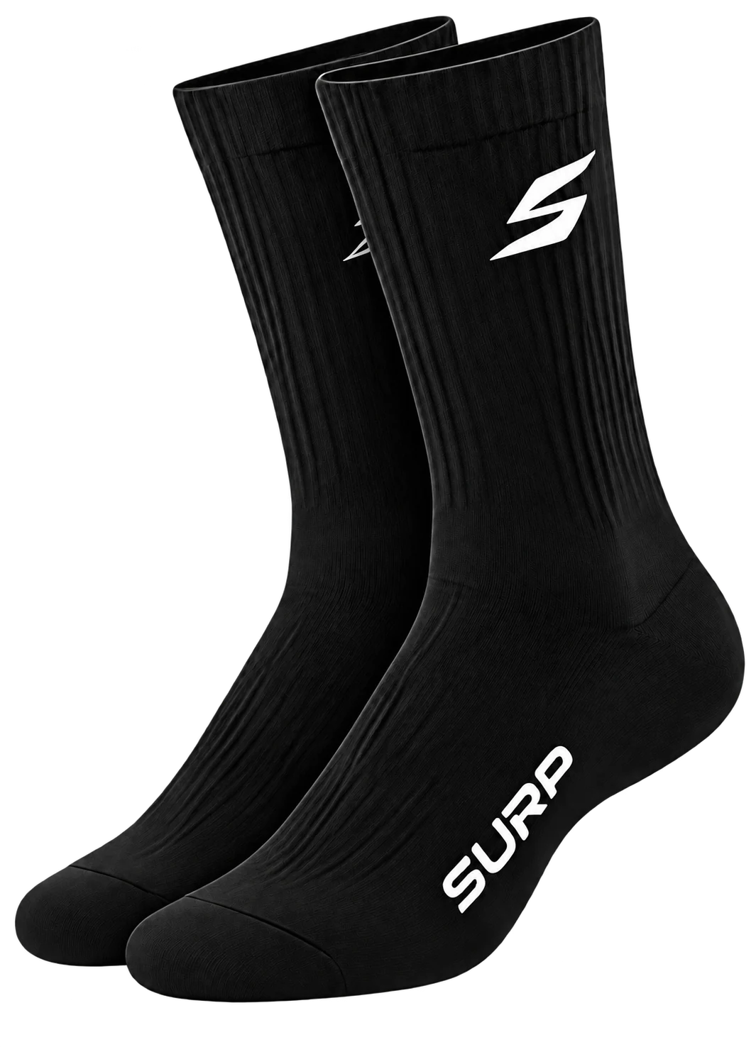 Black SURP crew socks